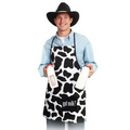 Single Pocket Cow Print Apron